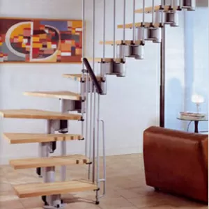 Межэтажная лестница на металлическом каркасе в г.Оренбург